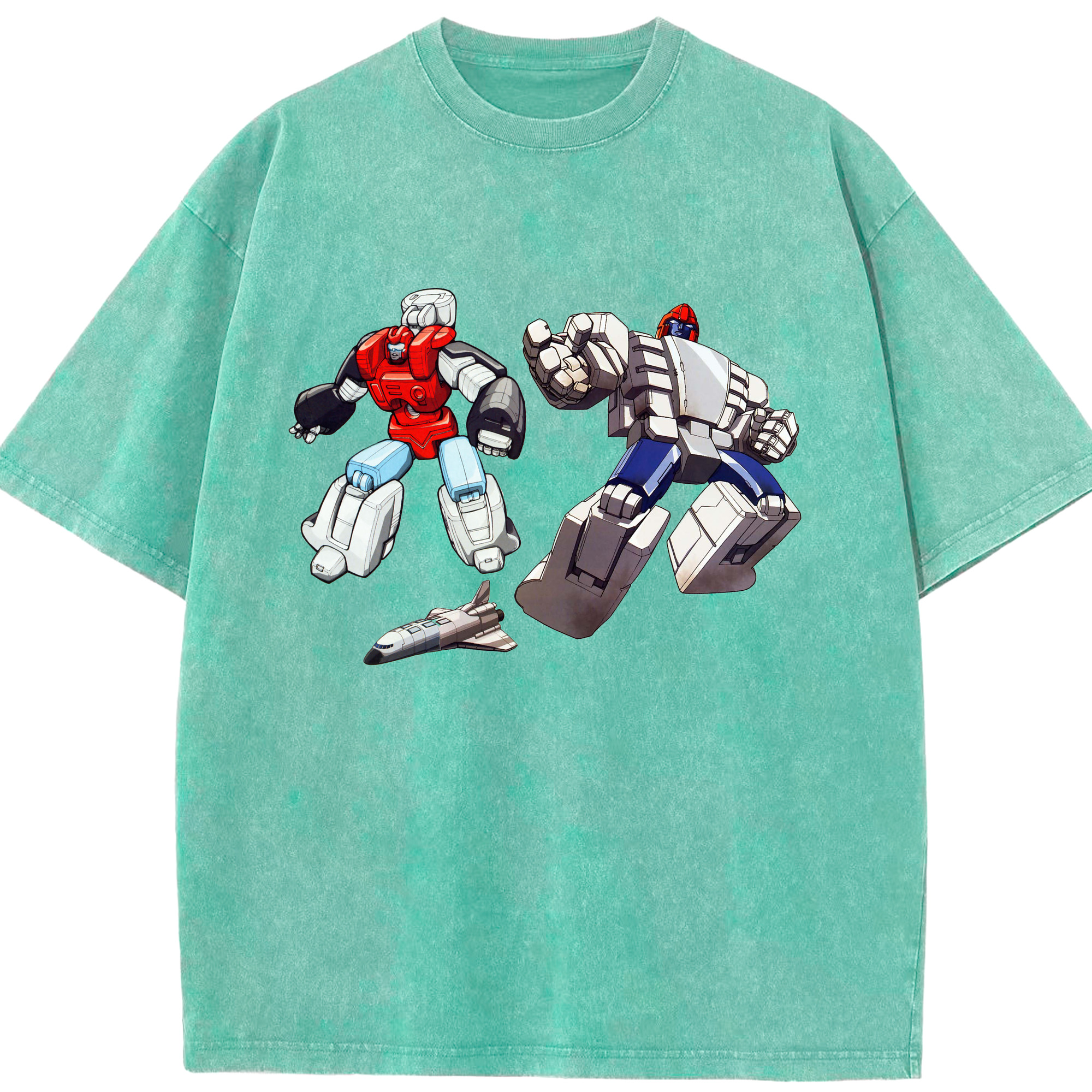 （画像用）  綿100% ヴィンテージ風 半袖Tシャツ（フロントプリント）